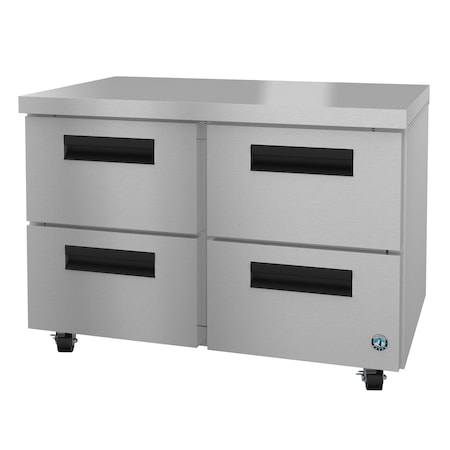 Hoshizaki Freezer, Two Section Undercounter, Stainless Drawers UF48B-D4